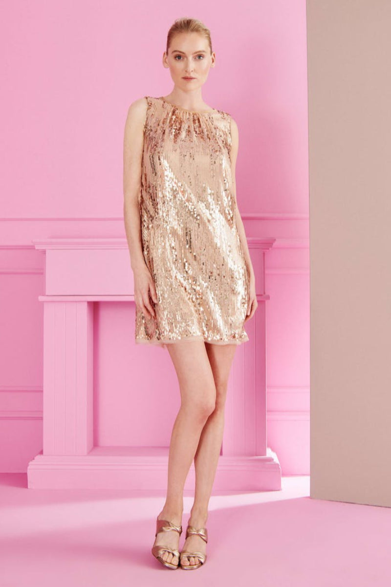 Mini Brush Sequins Dress