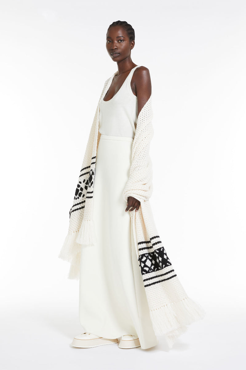 Maxi-Schal aus Wolle und Kaschmir