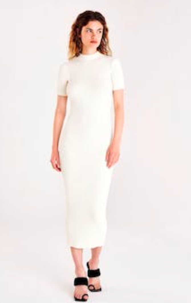 Melisa Thin Ribbed Long Dress