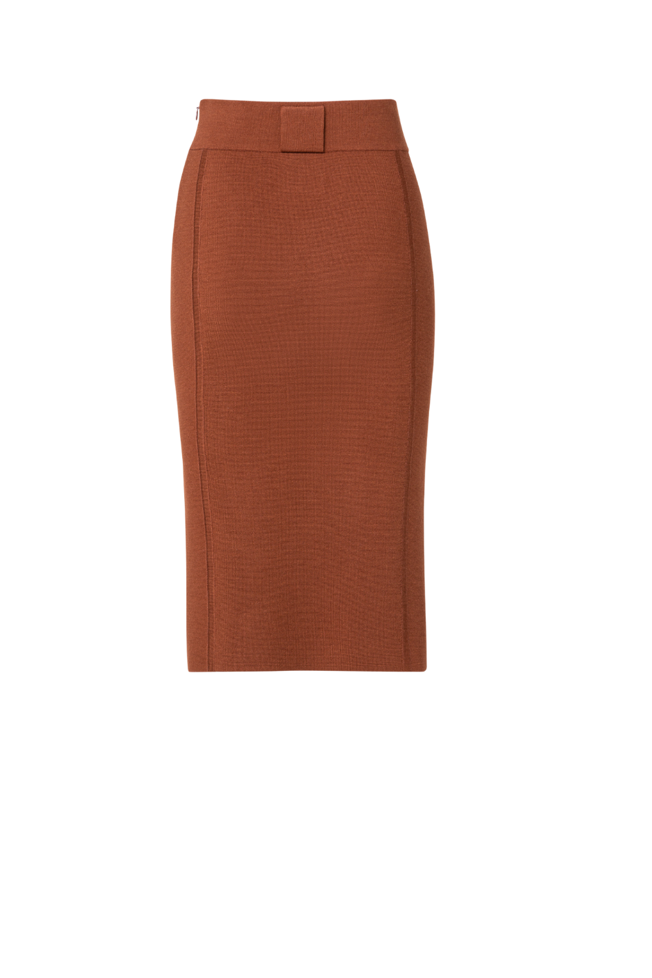 Wool silk stretch Pencil Skirt