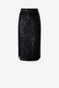 Long black Sequin Skirt