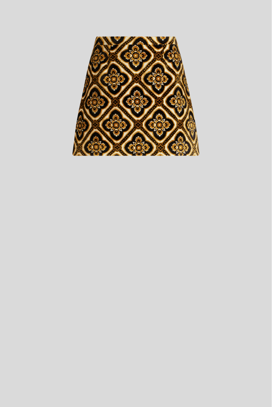 Jacquard Velvet Mini Skirt