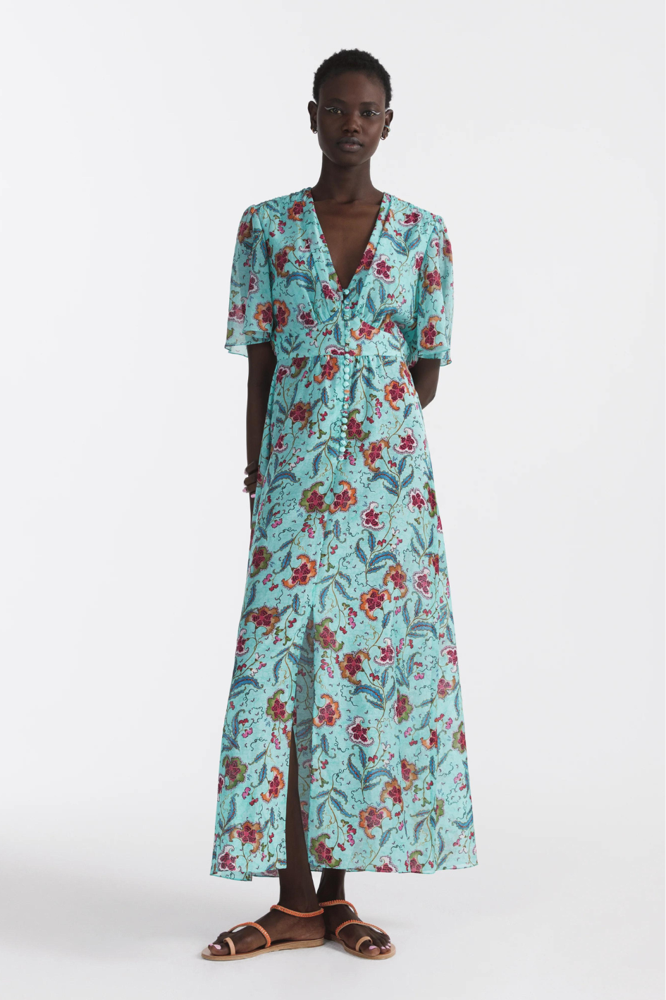 Emmy Dress in Delemare Teal