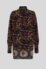 Long Printed Silk Shirt