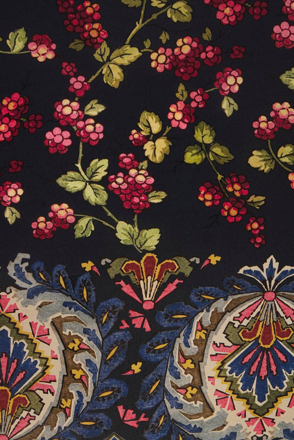 Long Printed Silk Shirt