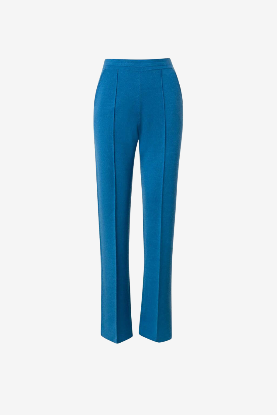 Gerade Hose aus Woll-Seiden-Stretch-Strick