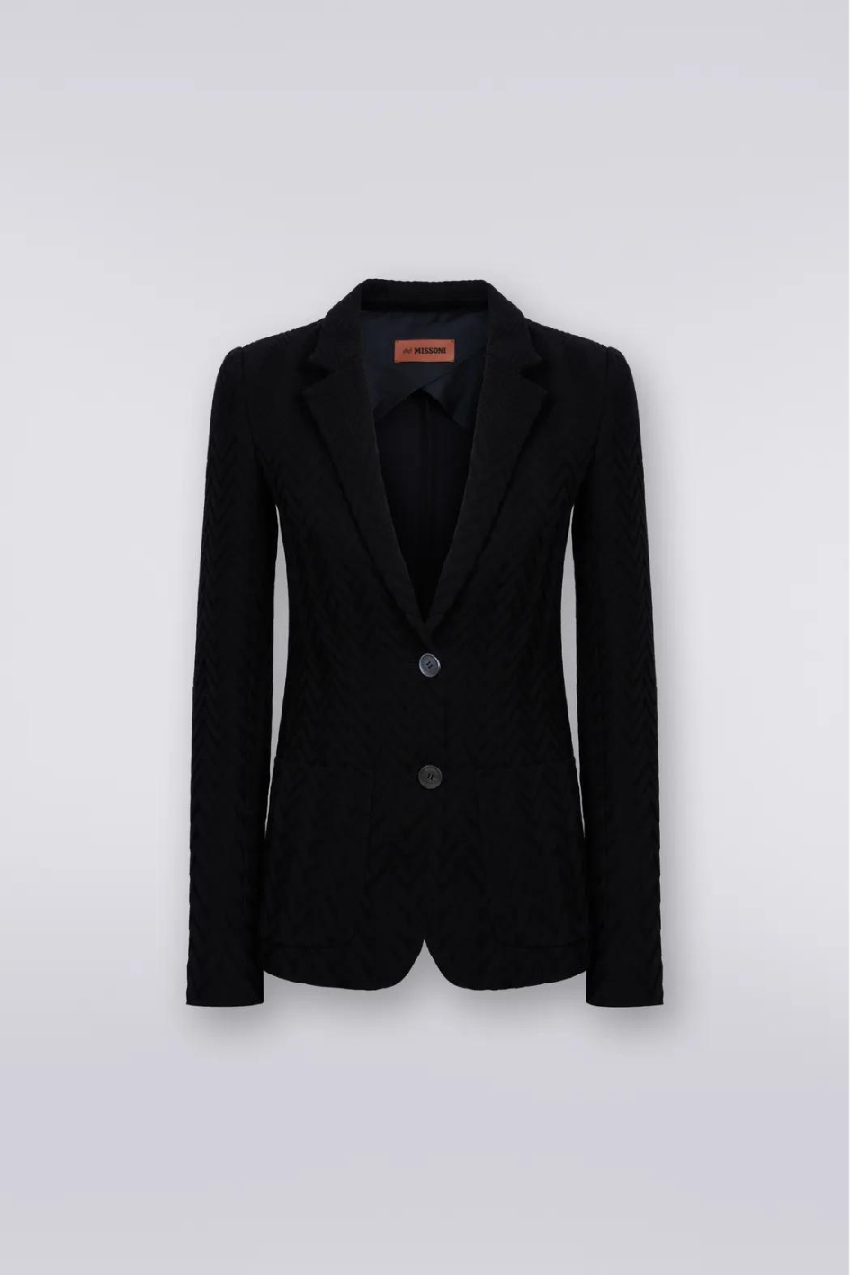 Hand Knitted Blazer with Lapel Collar