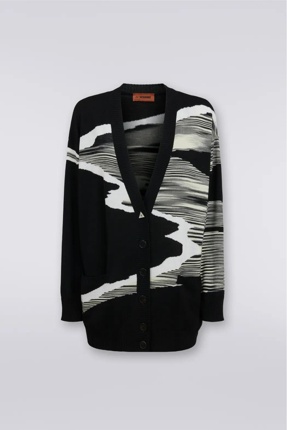 Light Knit Cardigan with V-Neckline