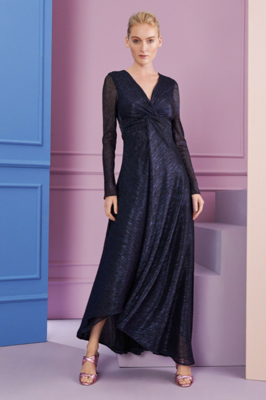 Midikleid aus Midnight Pleats