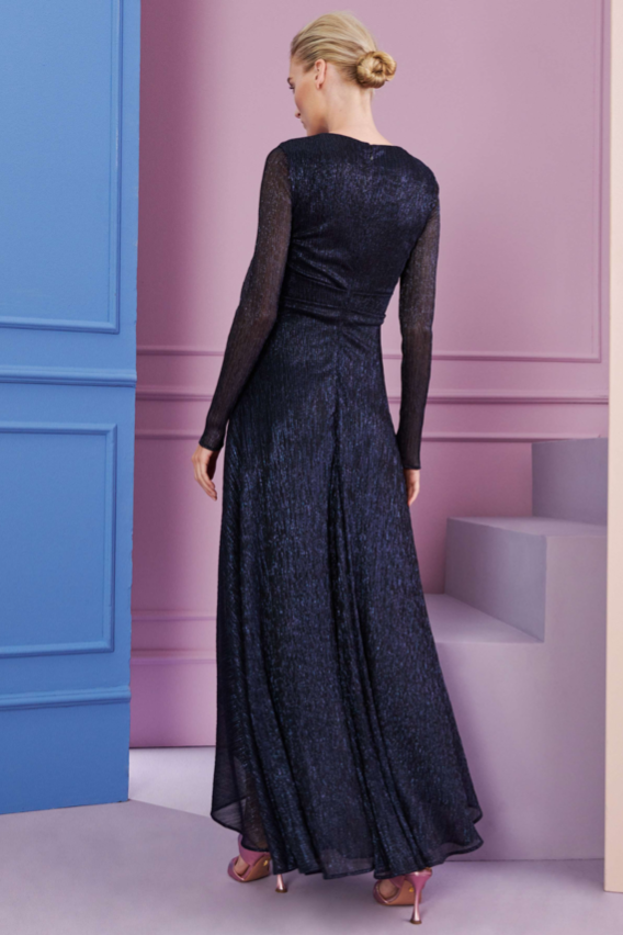 Midikleid aus Midnight Pleats