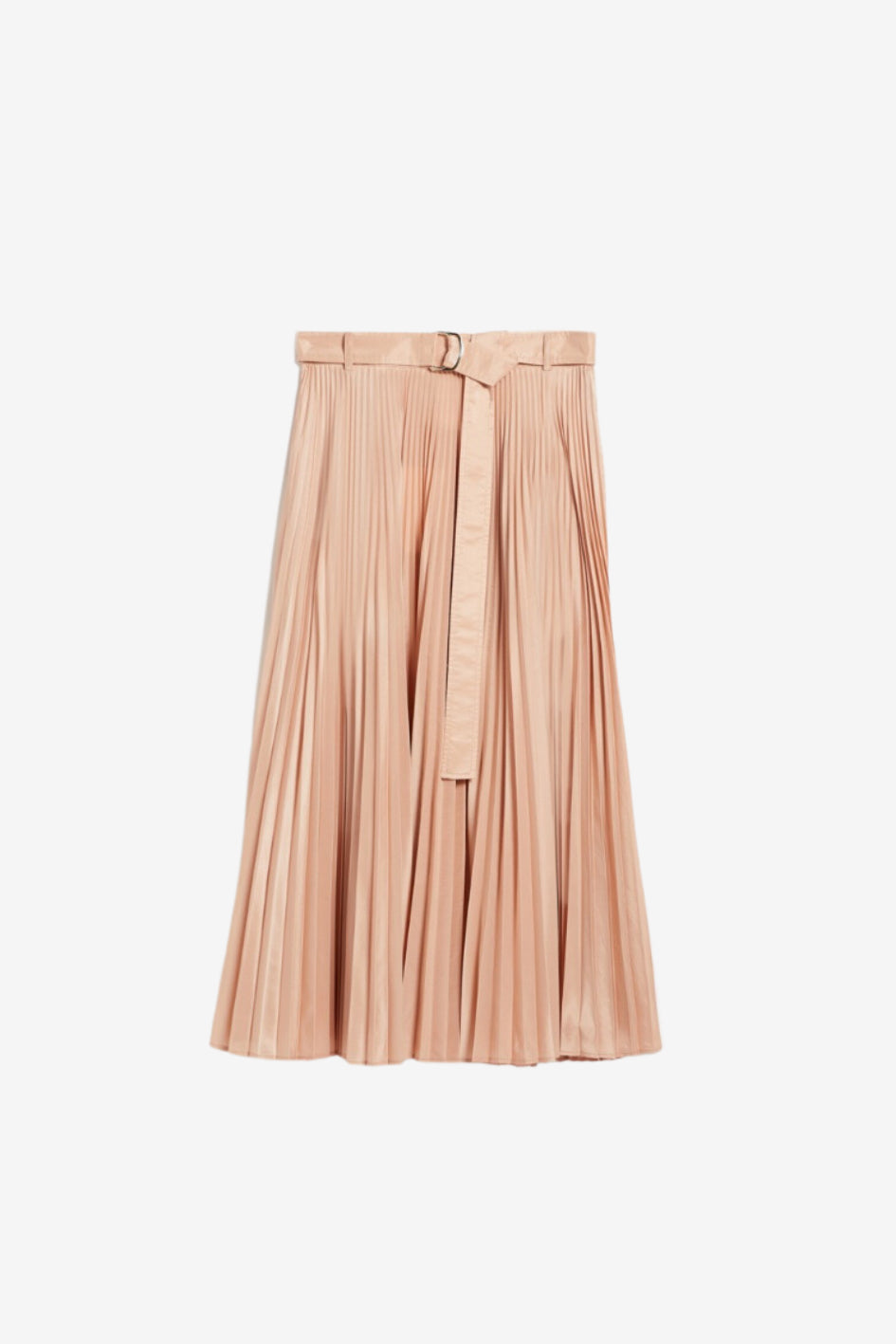 Plisseerock aus Seidenmischung