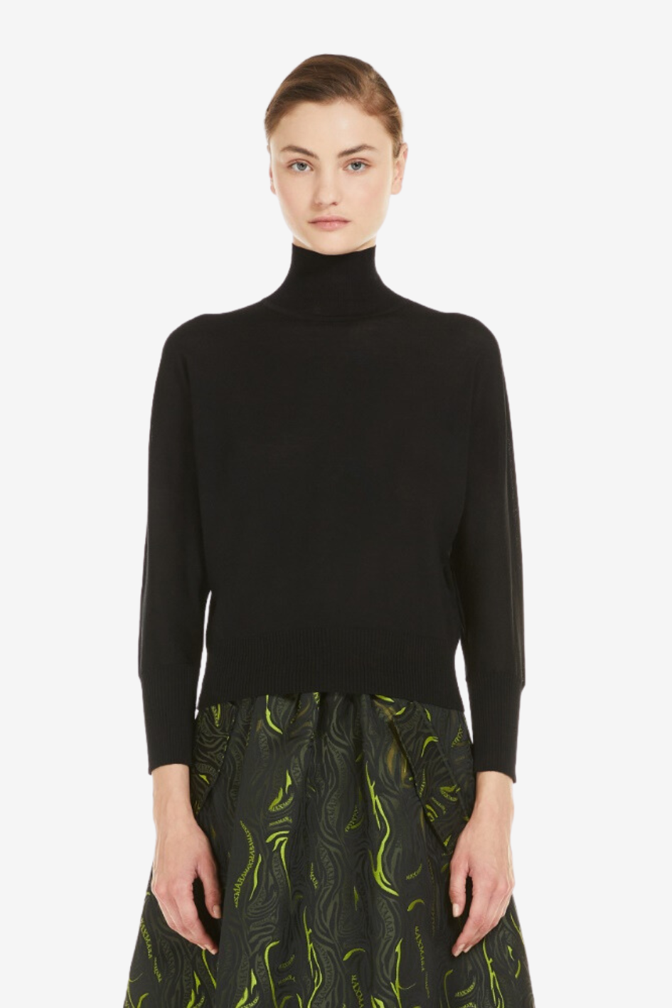 Leichter Rollkragenpullover aus Wolle