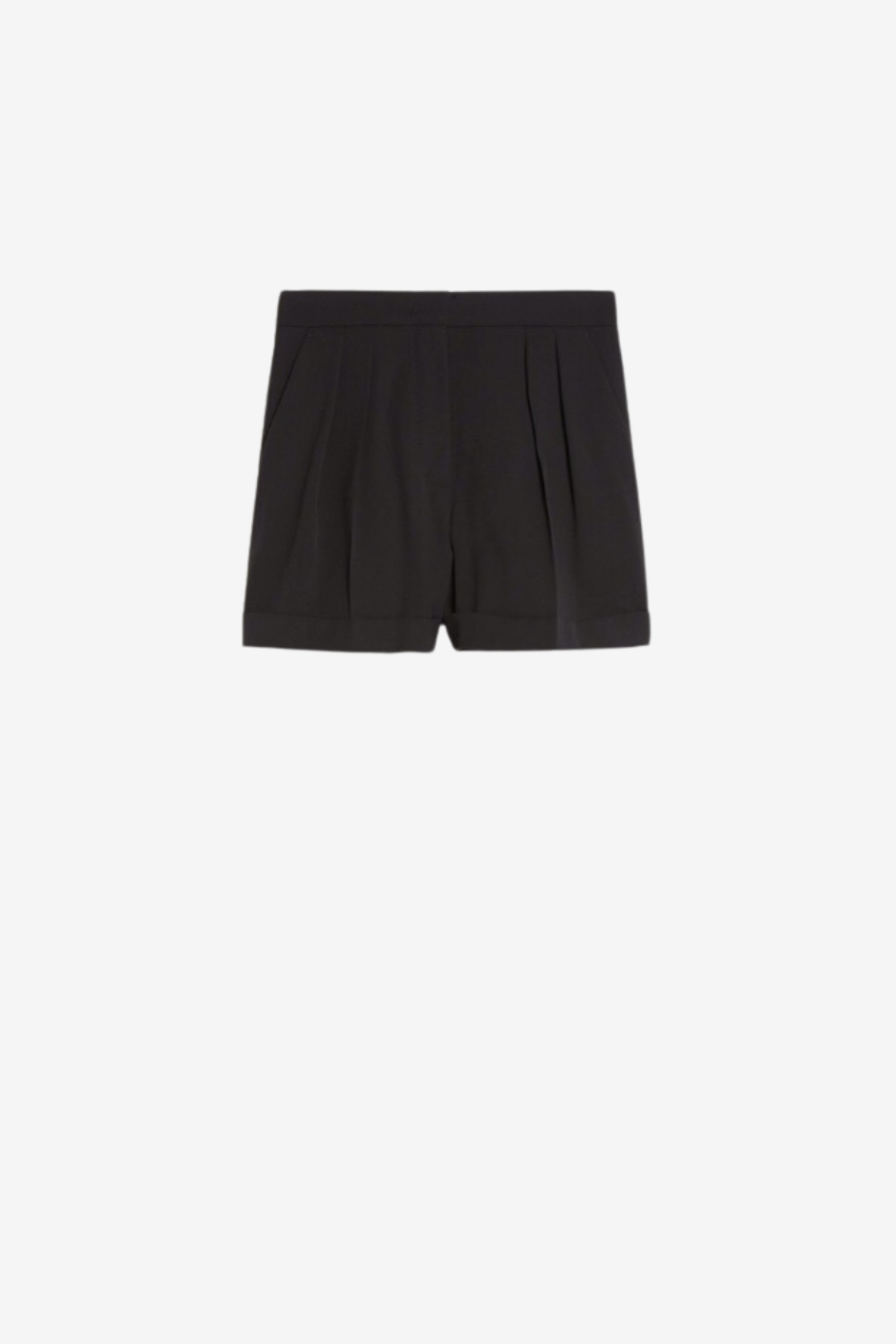 Shorts aus Wollgabardine