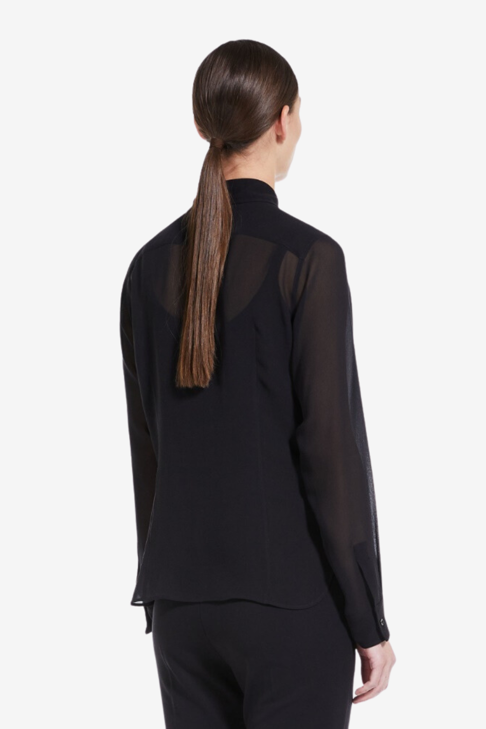 Hemdbluse aus Seidengeorgette