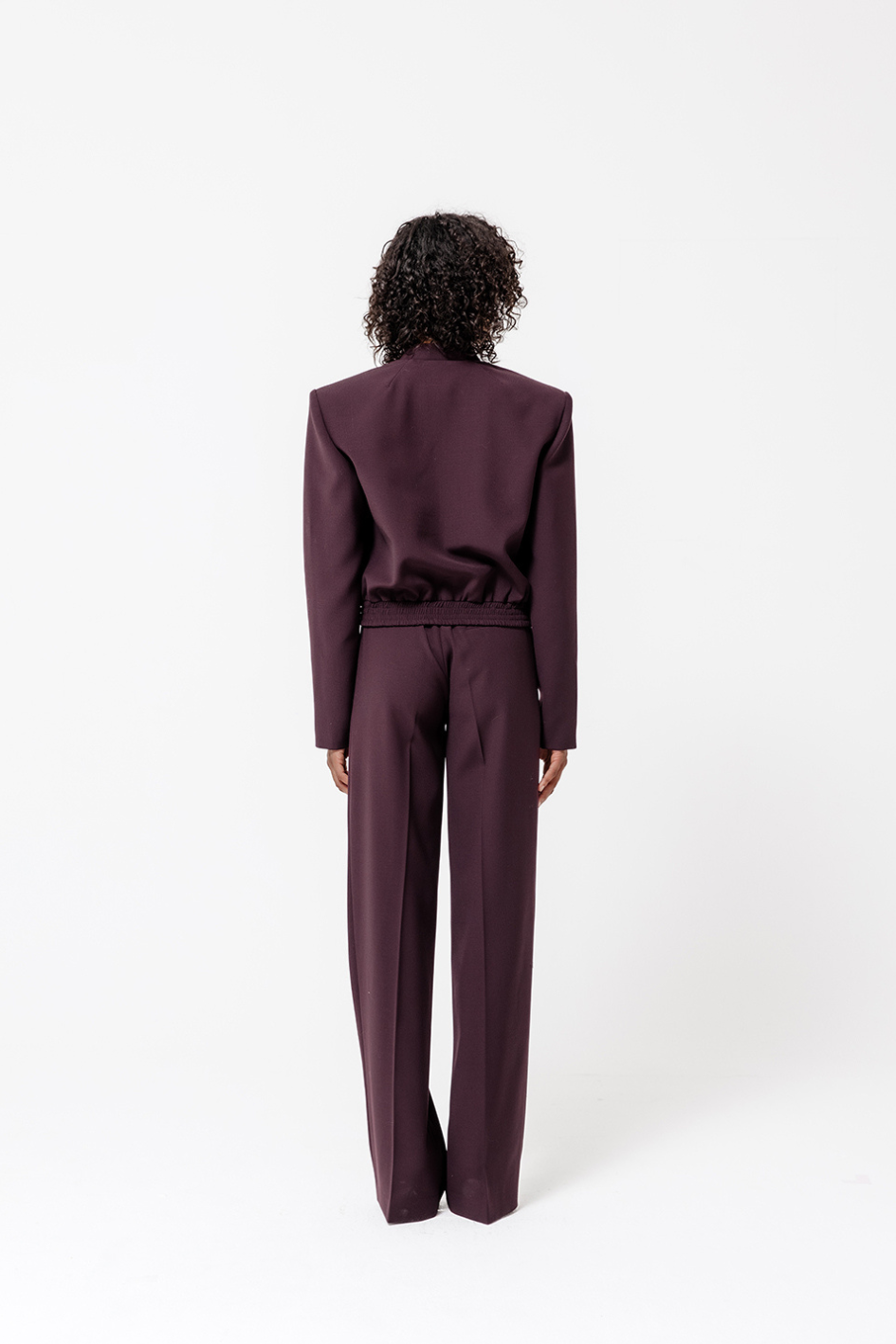 Laki Short Wool Bomber Jacket