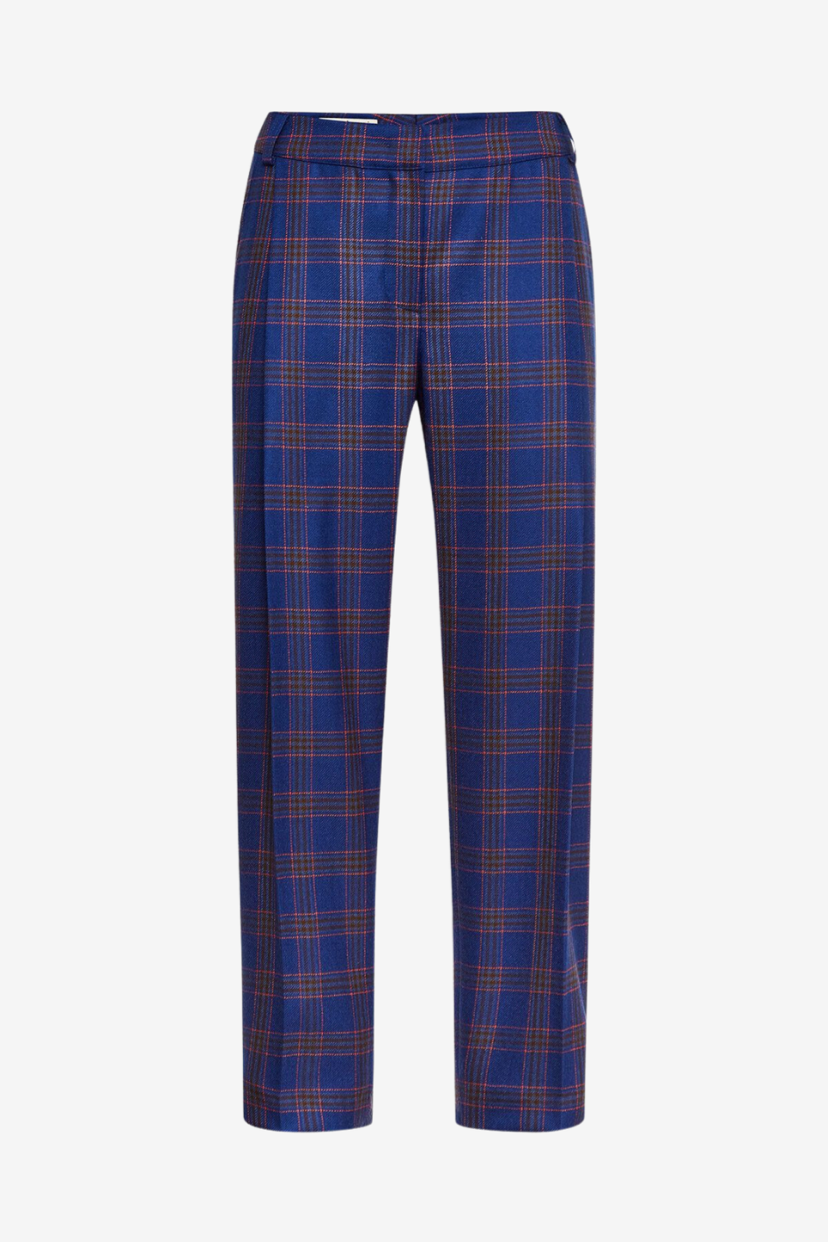 Patterned Straight Leged Pants