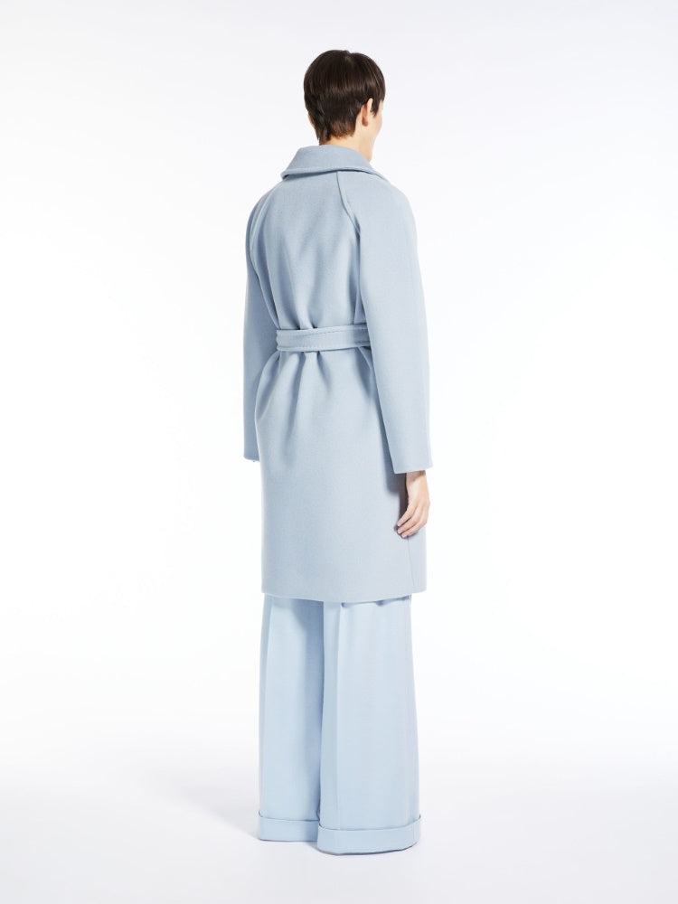 Mittellanger Robenmantel aus Wolle und Kaschmir