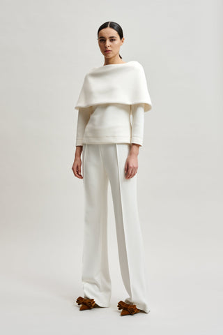 Structured White Scuba Top