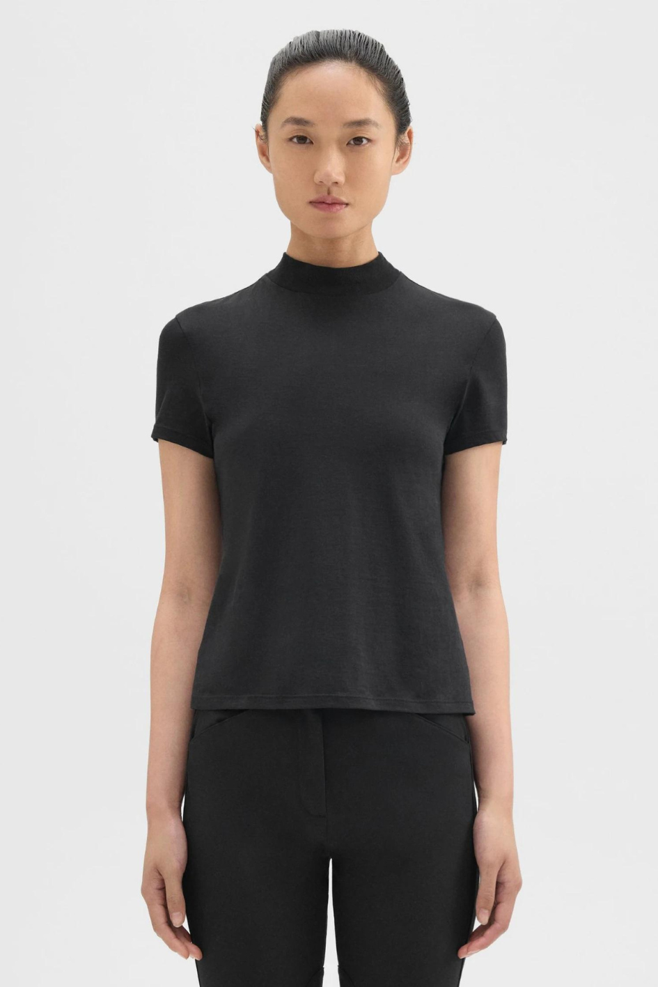 Organic Cotton Tiny Turtleneck T-Shirt