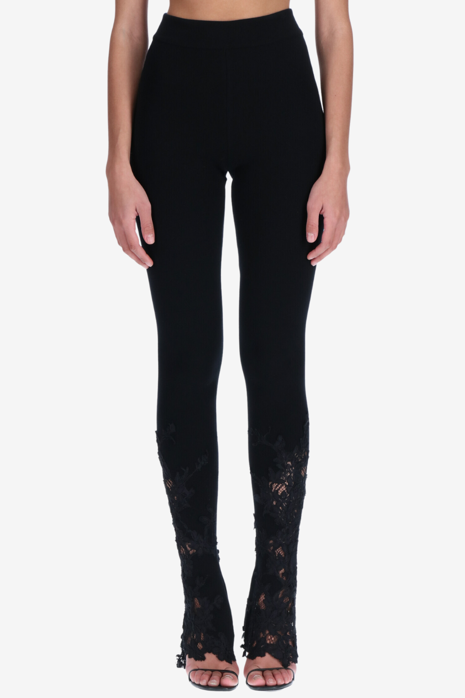 Leggings with Lace Detailing