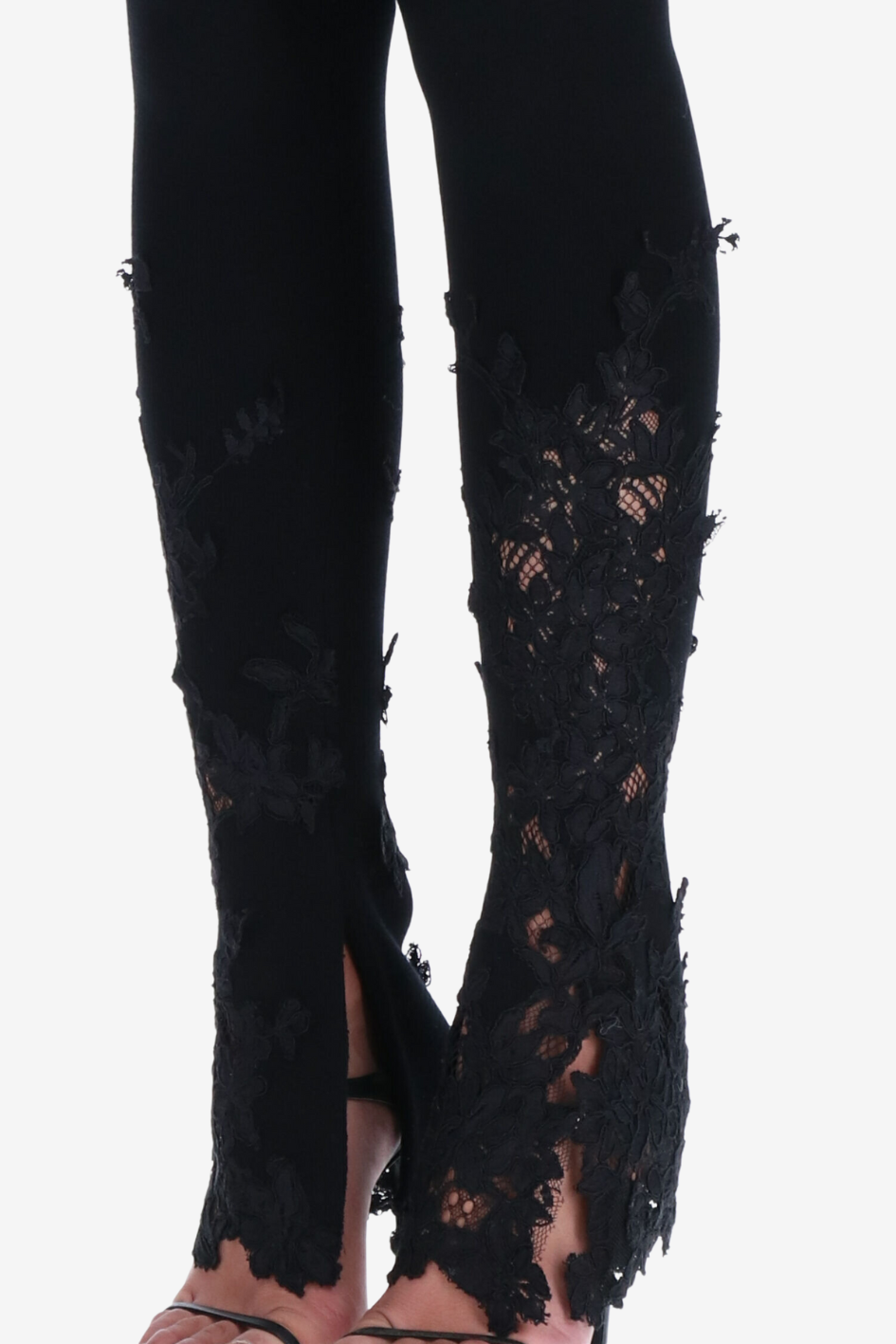 Leggings with Lace Detailing