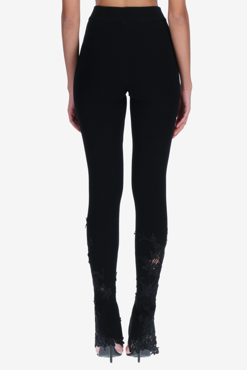 Leggings with Lace Detailing
