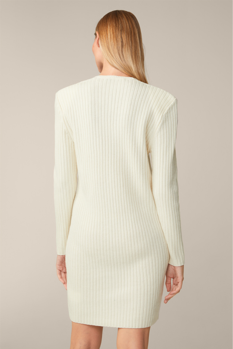 Schurwoll-Ripp Strickkleid