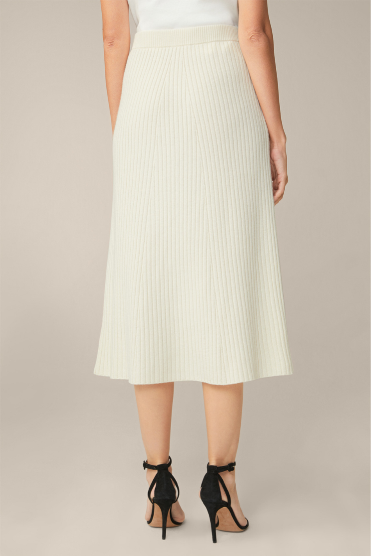 Schurwoll-Cashmeremix Strickjupe