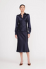 Bogart Navy Blouse