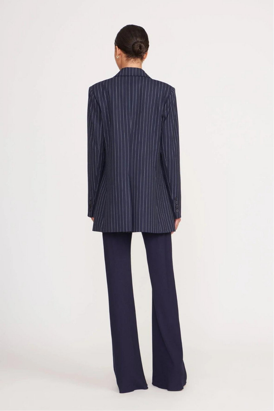 Navy Pinstripe Blazer
