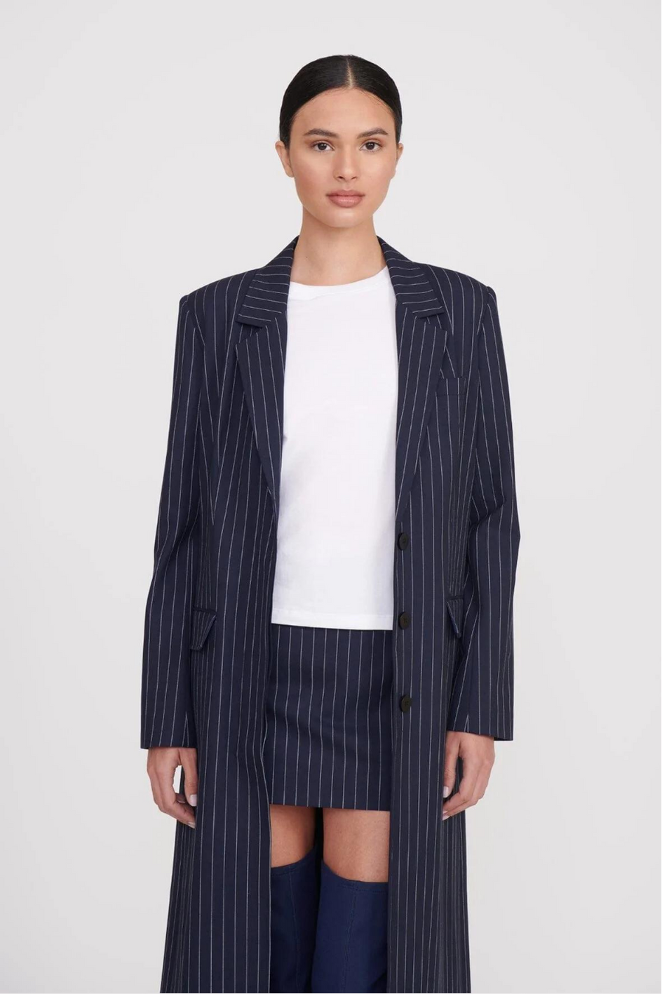 Ralph Coat Navy Stripe