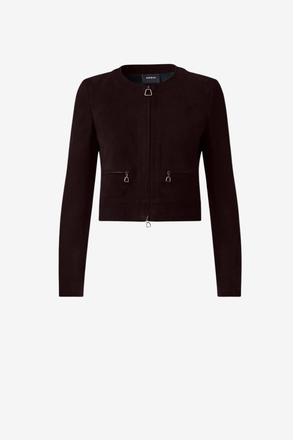 Kurze Lederjacke aus Lammwildleder