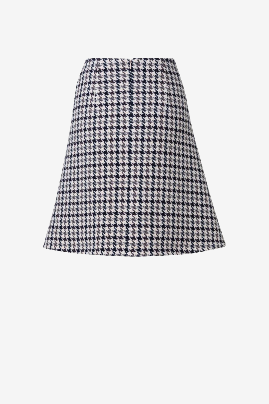 Knielanger A-Linien-Rock aus Wolle