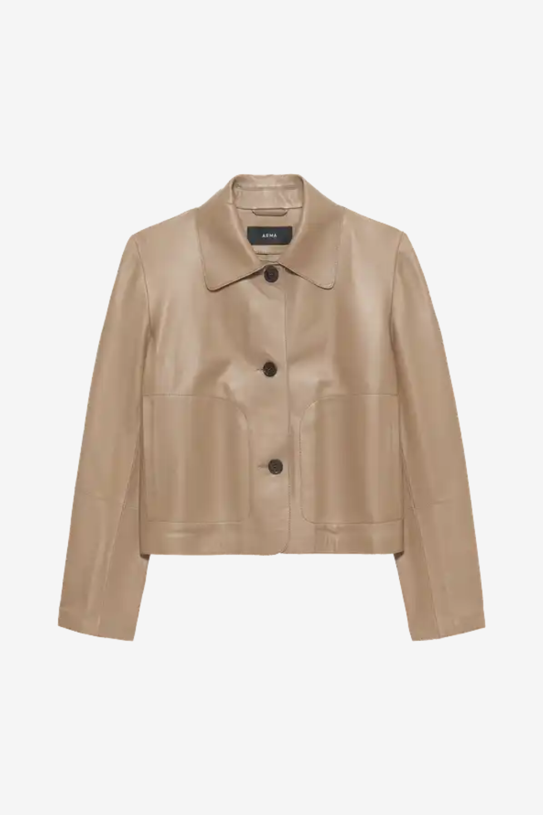 Emy Mocha Leather Jacket