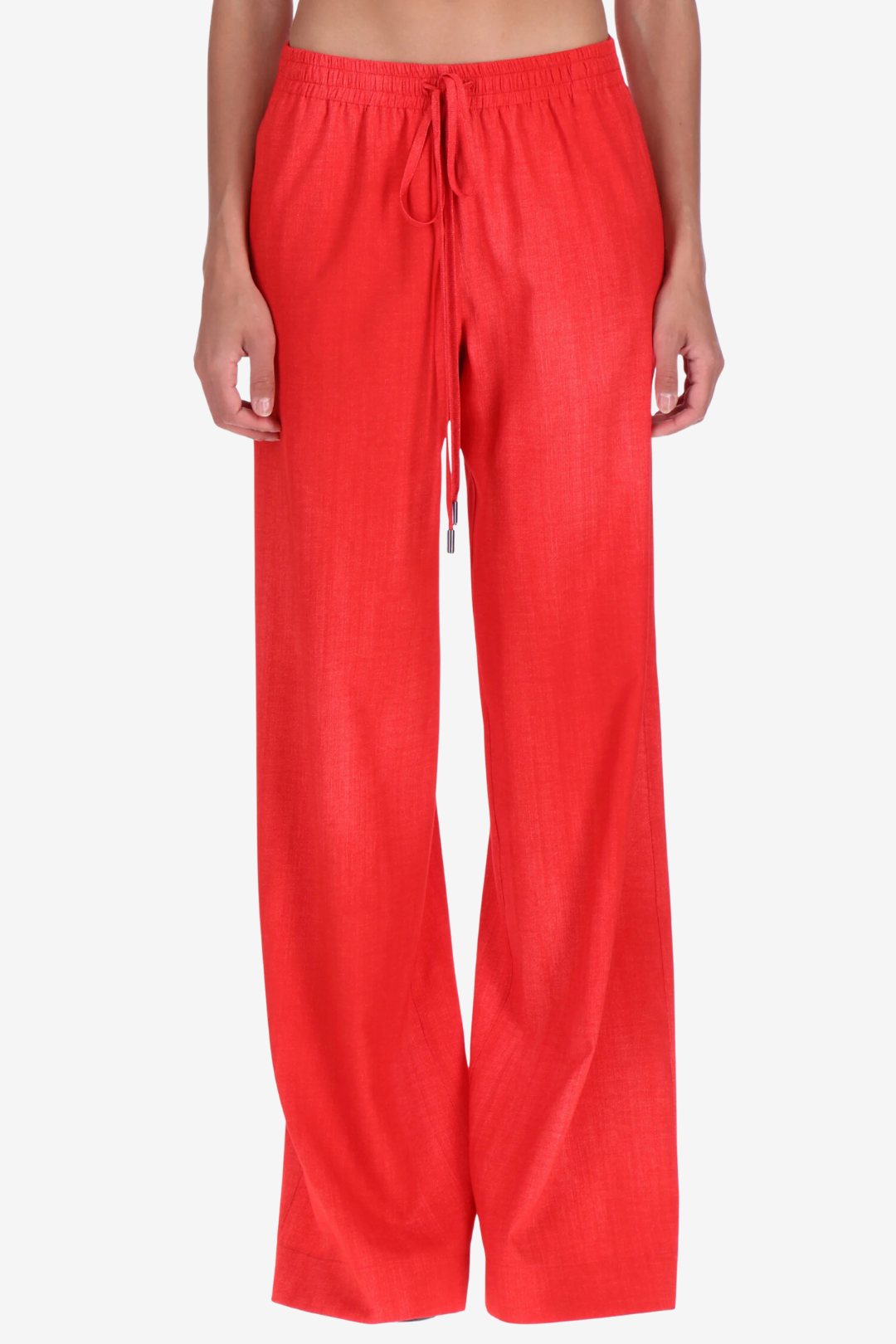 Relaxed Wide-Leg Drawstring Trousers