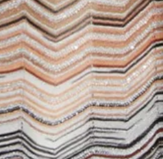 Lurex Herringbone Flared Pants