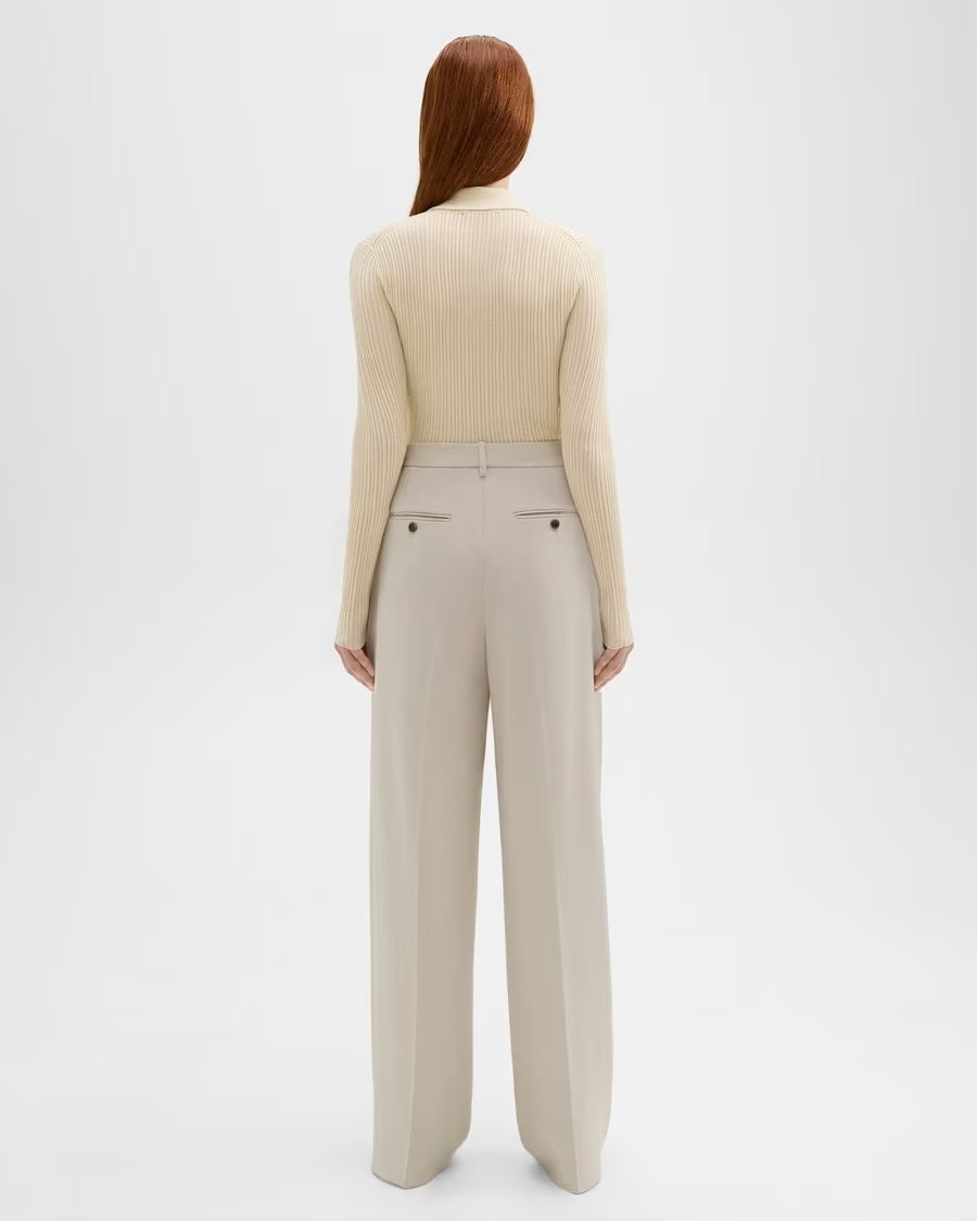 Double Pleat Pant in Admiral Crepe