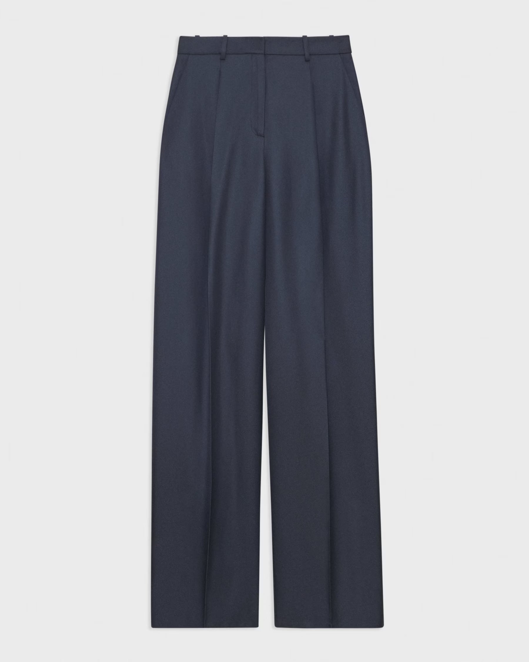 Single-Pleat Pant in Viscose Twill