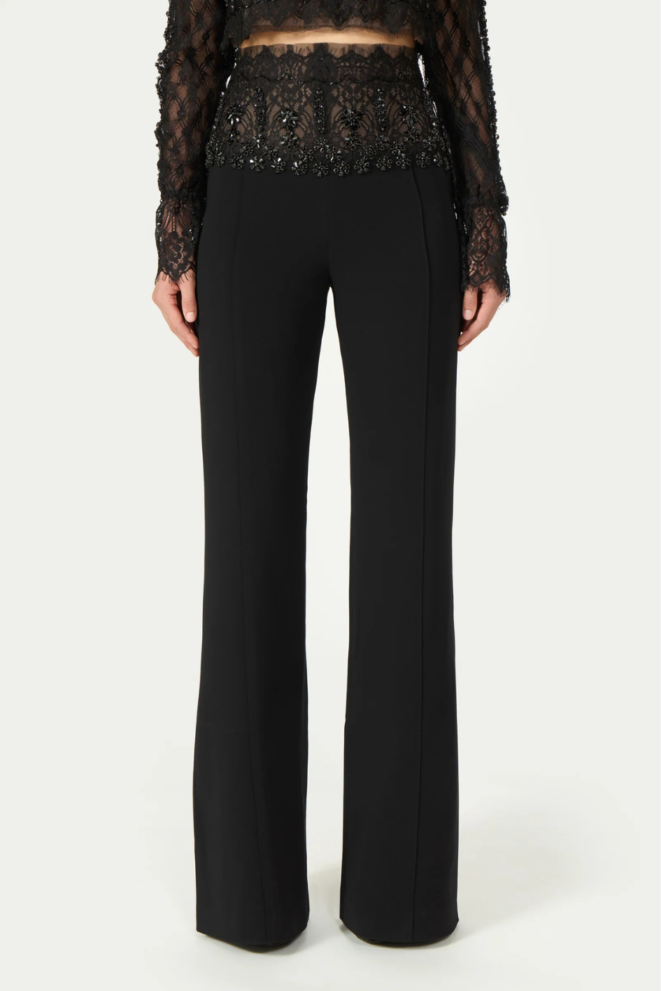 Emmy Beaded Crepe Trousers