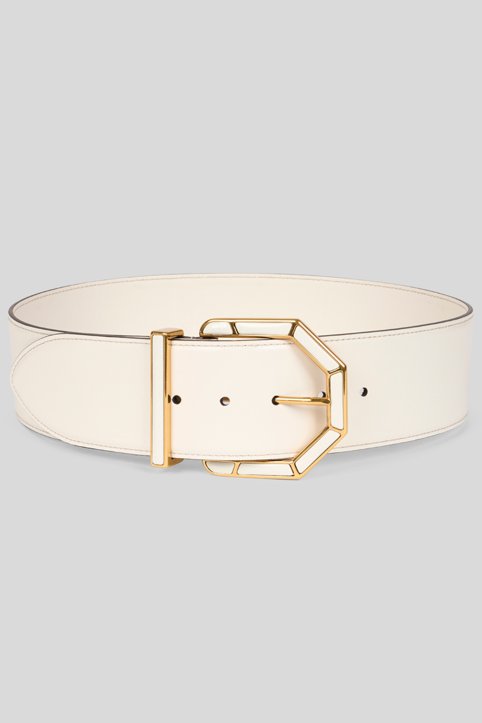 Creme Leather Belt