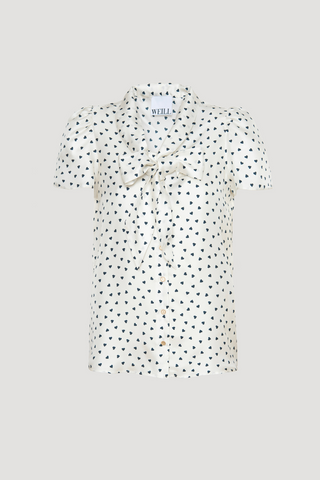 Blouse short Sleeve with Dots