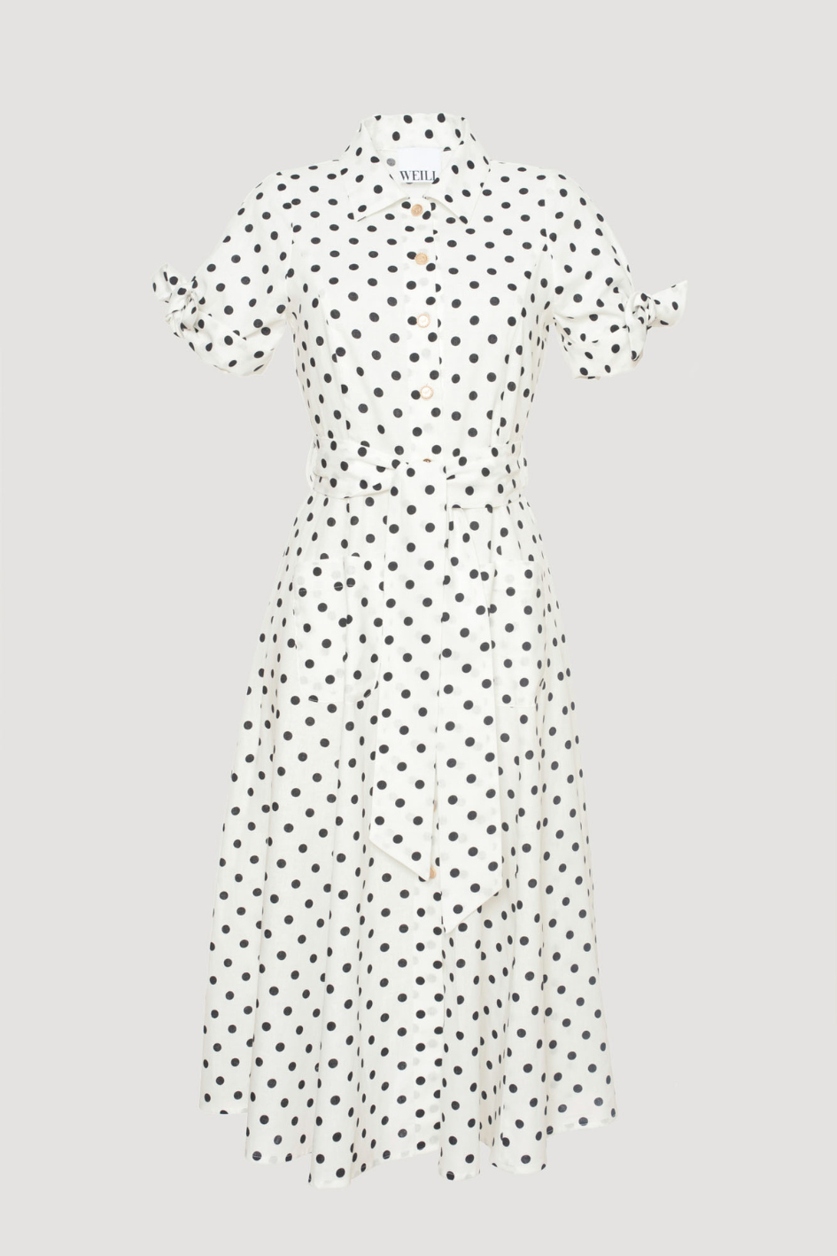 Midi Dress with Dots