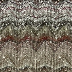 Short Sleeve T-Shirt with Zigzag and Sequins