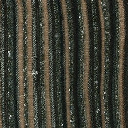 Asymmetrical Mini Skirt in Herringbone Stripe Knit