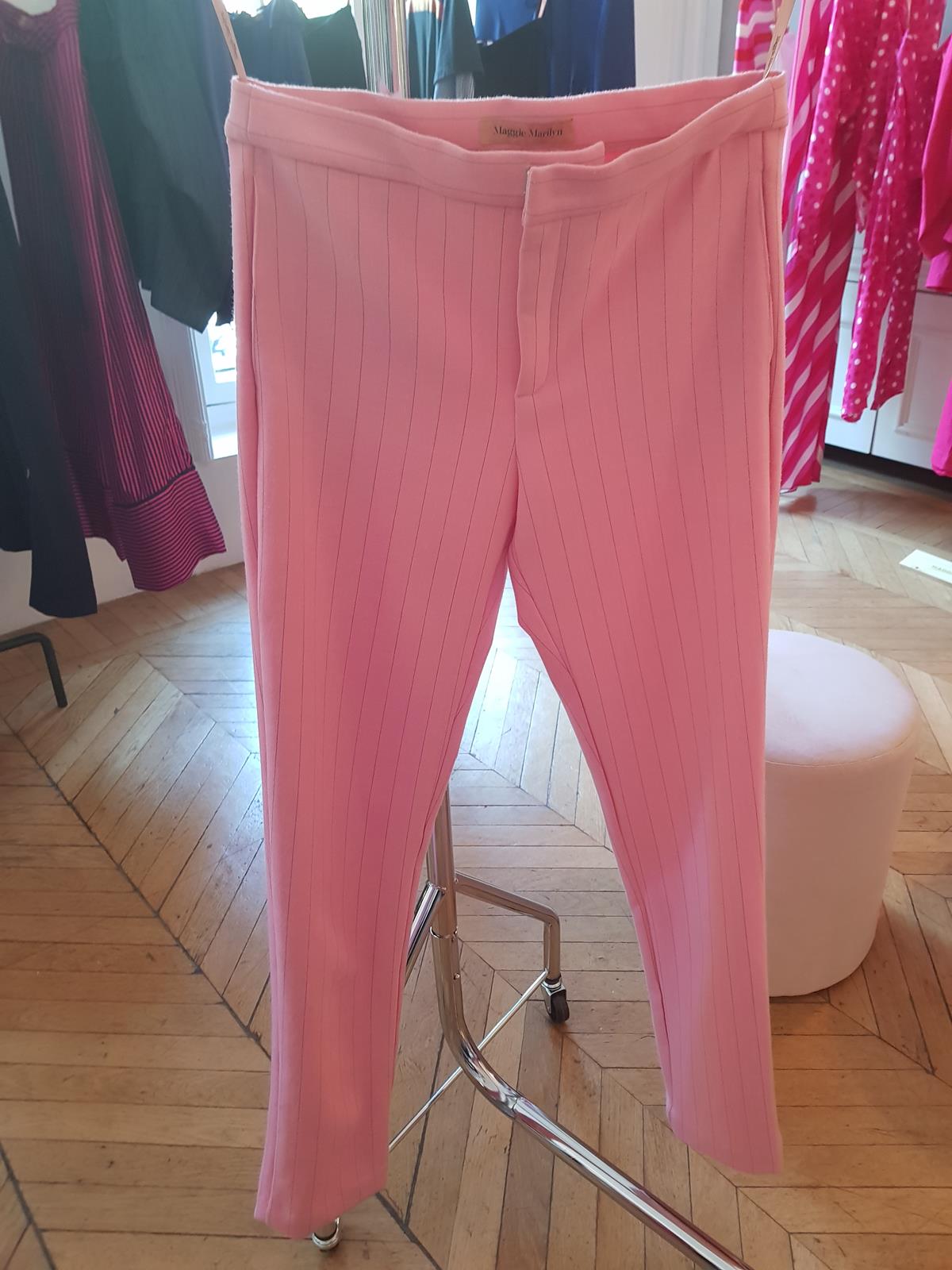 Pants pink black stripe 20191-PT 442-207-2-