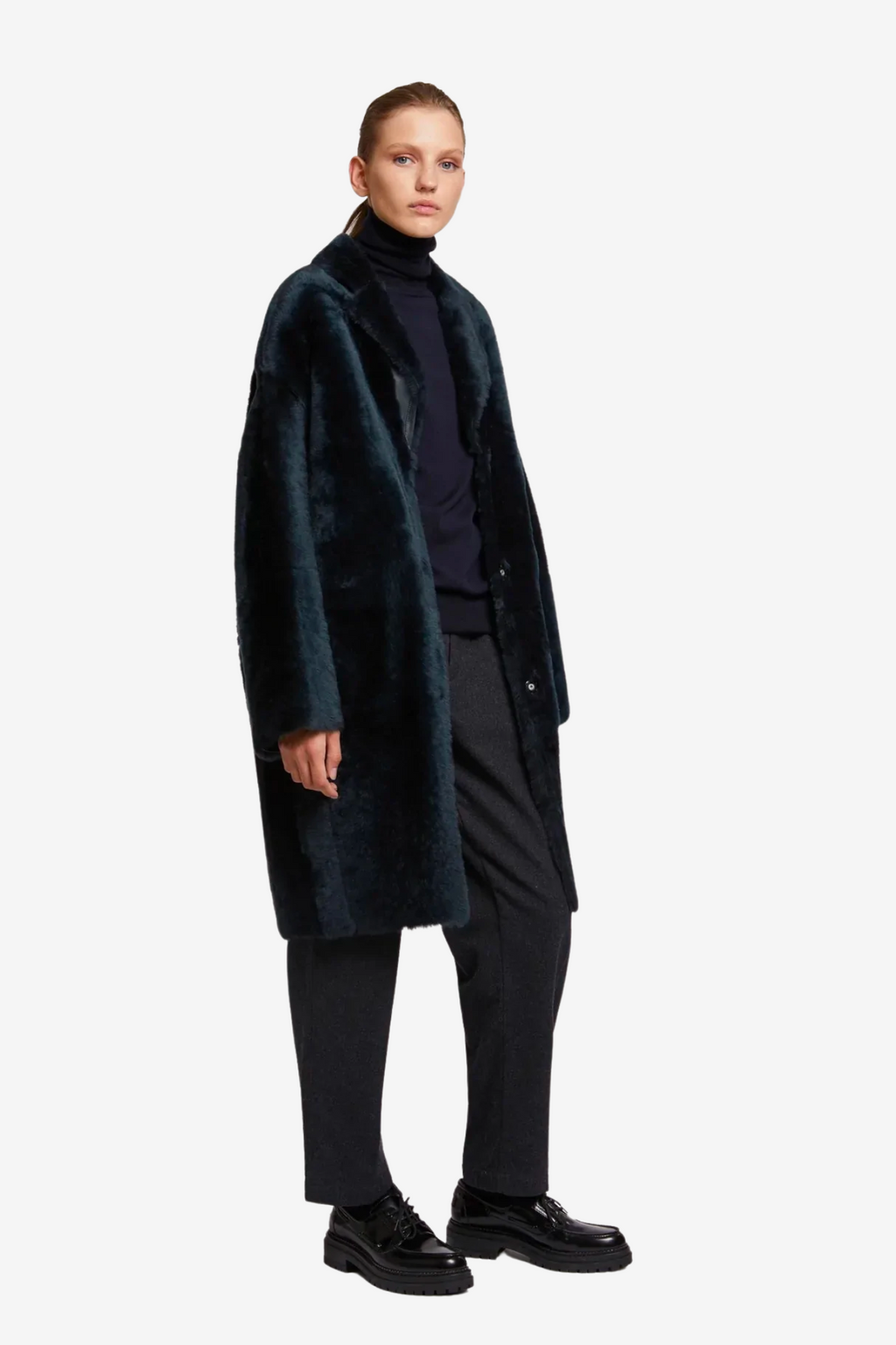 Oversized Shearling Coat