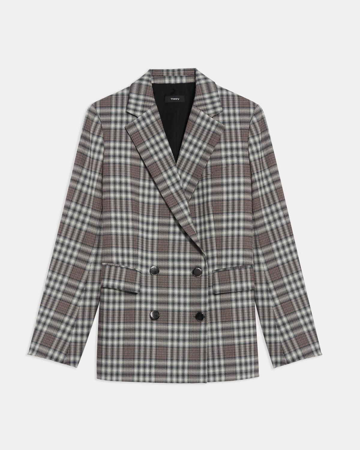 Piazza Jacket In Plaid Wool