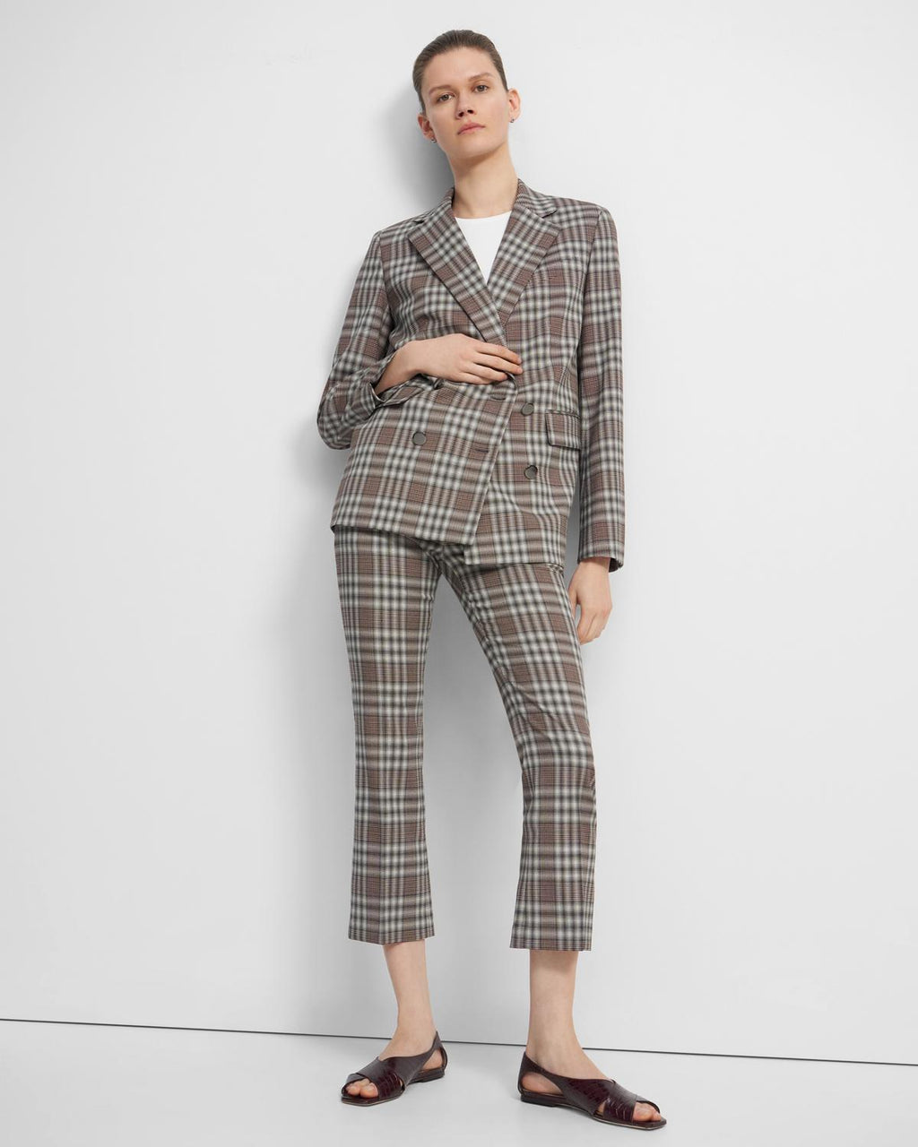 Piazza Jacket In Plaid Wool