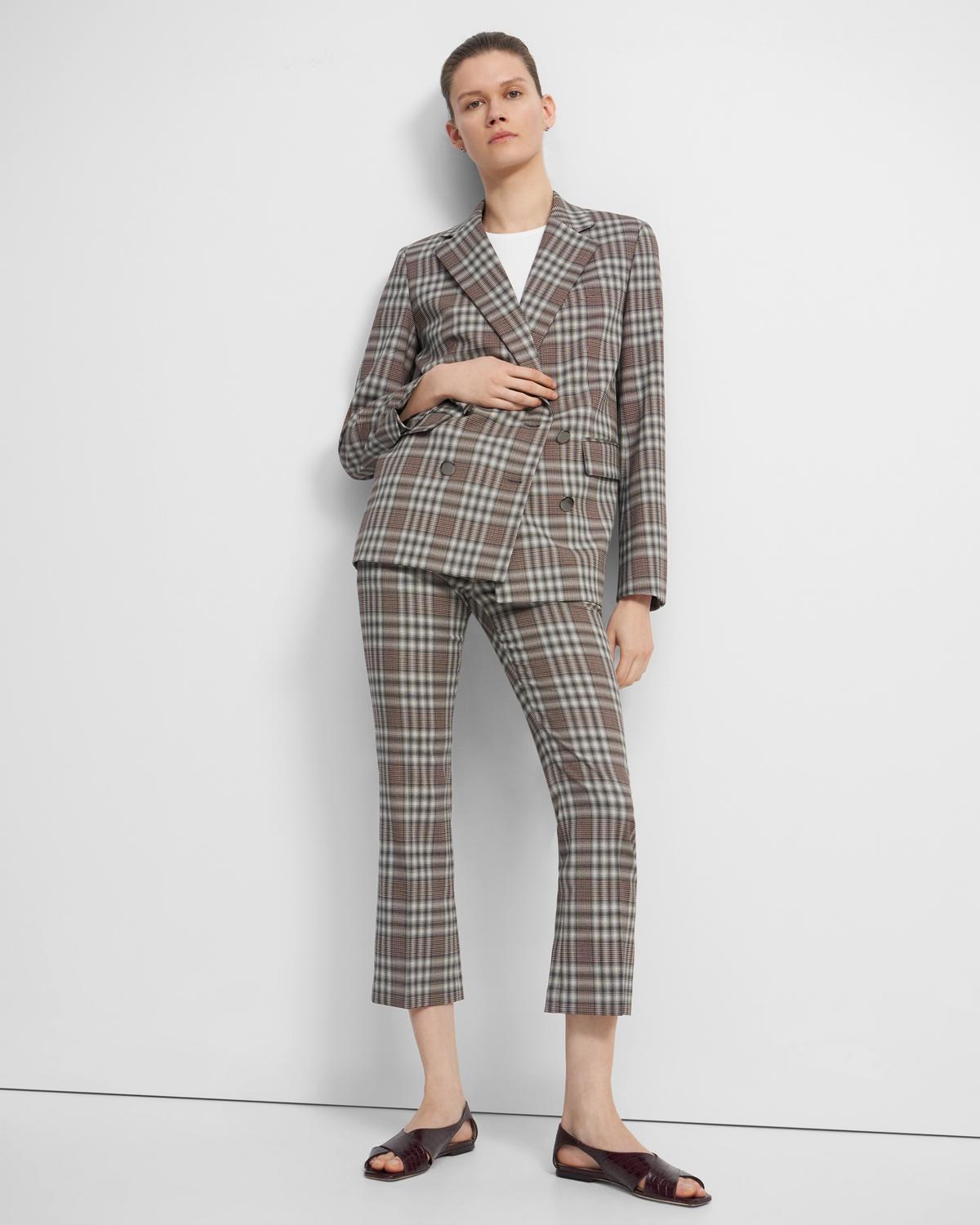 Piazza Jacket In Plaid Wool