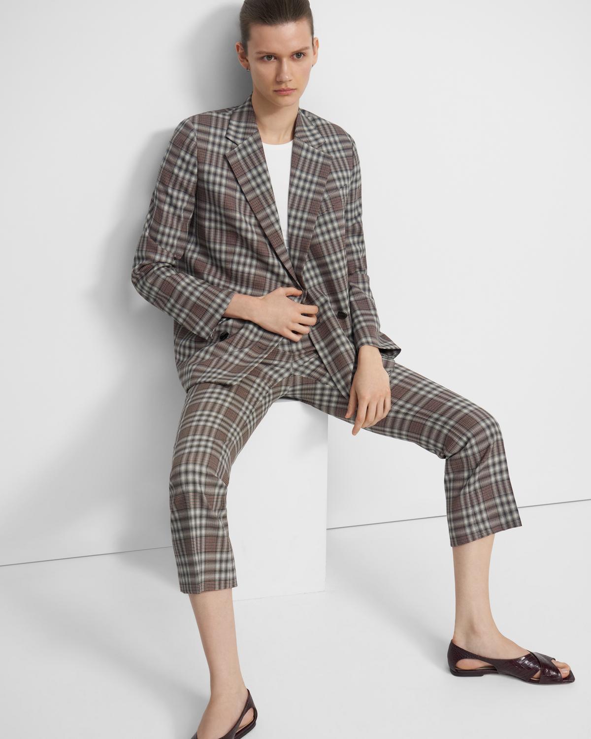 Piazza Jacket In Plaid Wool